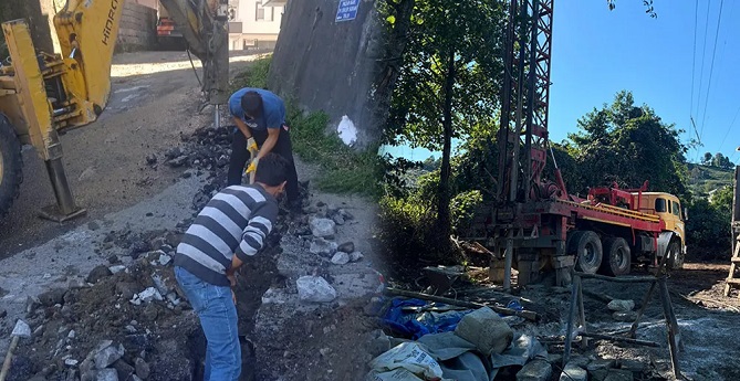 Pazar Belediyesi’nden İki Mahallede Altyapı Çalışmaları Sürüyor