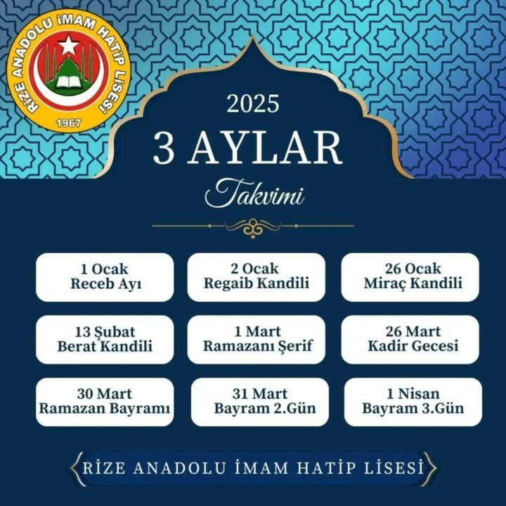 Üç Aylar manevi coşkuyla karşılandı