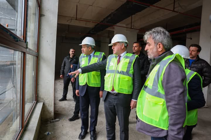 Gençlik ve Spor Bakanı Osman Aşkın Bak, Rize’de Yurt İnşaatlarını İnceledi