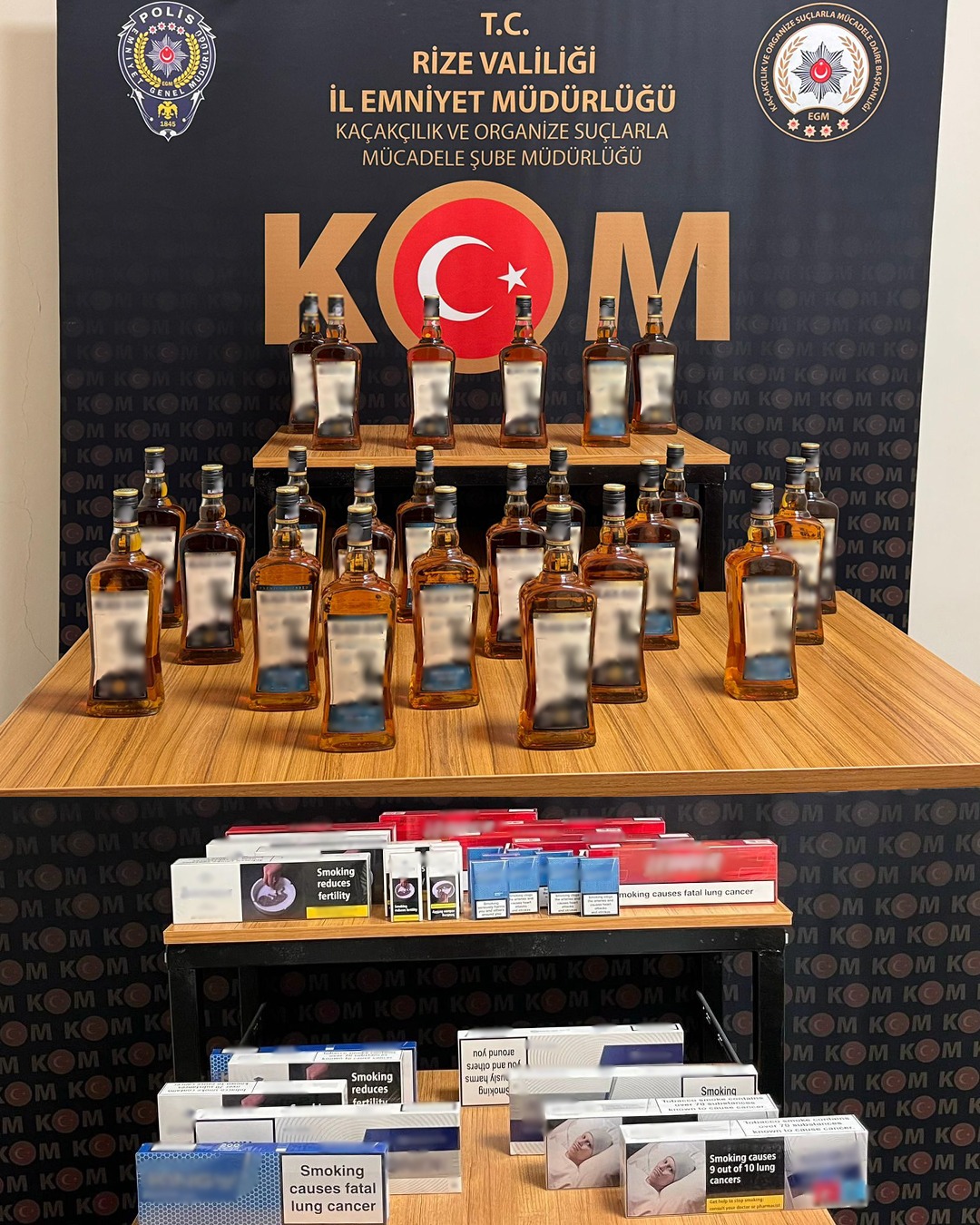 Rize Emniyeti kaçakçılığa geçit vermiyor