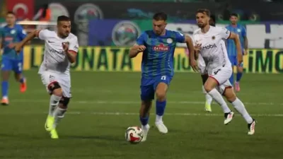 Süper Lig’in 5. haftasının kapanış mücadelesinde Çaykur Rizespor, sahasında Gençlerbirliği’ni