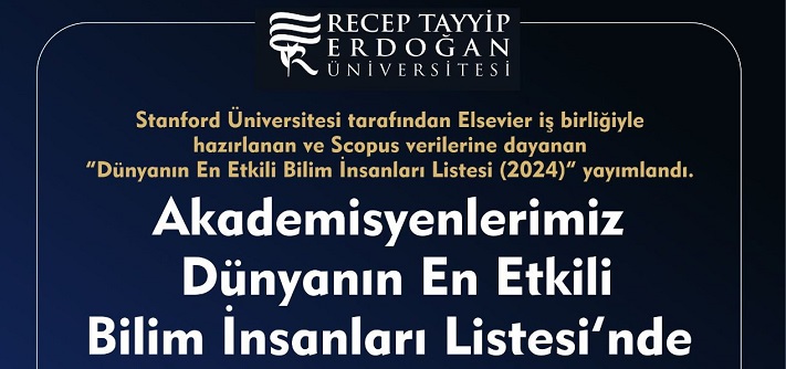 Stanford Üniversitesi tarafından Elsevier iş birliğiyle, Scopus verilerine dayanarak hazırlanan