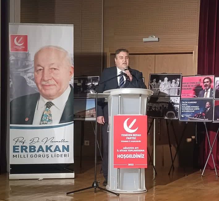 Yeniden Refah Partisi Sarıyer İlçe Başkanı Adem Mat, İsrail’in Hamas