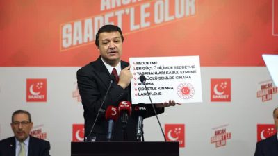 Saadet Partisi Genel Başkanı Mahmut Arıkan, Partisinin İl Başkanları ve
