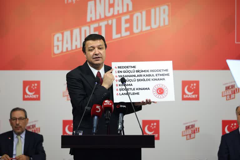 Saadet Partisi Genel Başkanı Mahmut Arıkan, Partisinin İl Başkanları ve
