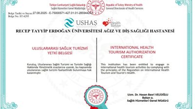 Recep Tayyip Erdoğan Üniversitesi (RTEÜ) Diş Hekimliği Fakültesi Ağız ve