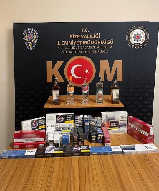 Rize İl Emniyet Müdürlüğü Kaçakçılık ve Organize Suçlarla Mücadele (KOM)