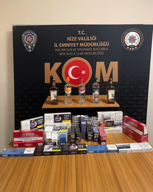 Rize İl Emniyet Müdürlüğü Kaçakçılık ve Organize Suçlarla Mücadele (KOM)