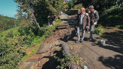 Rize’de yaşanan afetin ardından İl Özel İdaresi, zarar gören bölgelerde