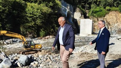 Rize’de geçtiğimiz günlerde yaşanan sel felaketinin ardından bölgede yaraların sarılmasına
