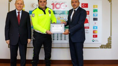 Cumhurbaşkanı Recep Tayyip Erdoğan'ın Rize programının ardından Trabzon'a hareketi esnasında,