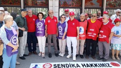 Devrimci İşçi Sendikaları Konfederasyonu’na (DİSK) bağlı Emekli-Sen’in Rize Temsilciliğine Filiz
