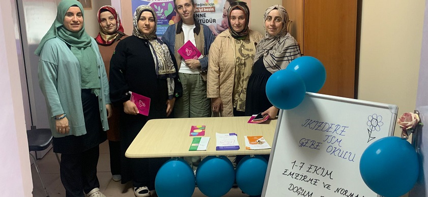 Rize’de 1-7 Ekim Normal Doğum Haftası dolayısıyla bir dizi farkındalık