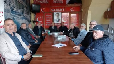 Rize’de yarın seçim varmış gibi çalışmalarını sürdüren Saadet Partisi İyidere