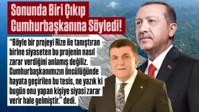 Rize Ticaret ve Sanayi Odası Başkanı Karamehmetoğlu, Cumhurbaşkanı Erdoğan’a Rize-Artvin