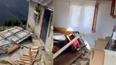 Rize'nin Çamlıhemşin ilçesinde ayıların yerleşim bölgelerine inmesi, yaklaşık 20 evin