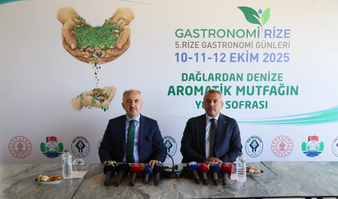 10 Ekim’de başlayan 5. Rize Gastronomi Etkinliği kapsamında Rize Belediyesi’nin