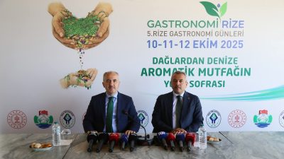 10 Ekim’de başlayan 5. Rize Gastronomi Etkinliği kapsamında Rize Belediyesi’nin