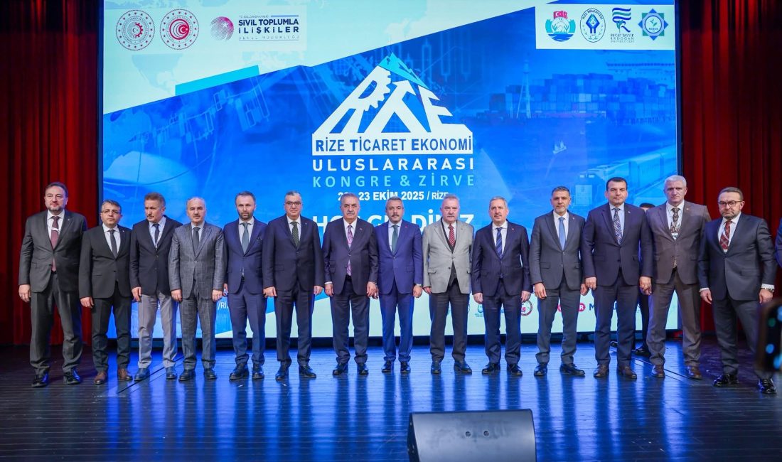 Rize Ticaret Ekonomi Uluslararası Kongre & Zirvesi Başladı Recep Tayyip Erdoğan Üniversitesi ev sahipliğinde, “Dijital Ekonomiden Uluslararası Ticarete