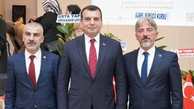 Büyük Birlik Partisi (BBP) Çayeli İlçe kongresinde konuşan BBP Genel