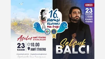Kdz. Ereğli Belediyesi, 23 Kasım'da 16. Hamsi Festivali'ni düzenleyecek. Etkinlikte