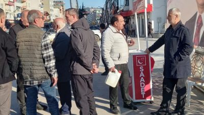 Ardeşen’de Saadet Partisi’nin saha çalışmaları hız kesmeden devam ediyor. İlçede