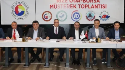 Rize İli Oda-Borsa Müşterek Toplantısı, 12 Kasım 2025'te Ardeşen'de yapıldı.