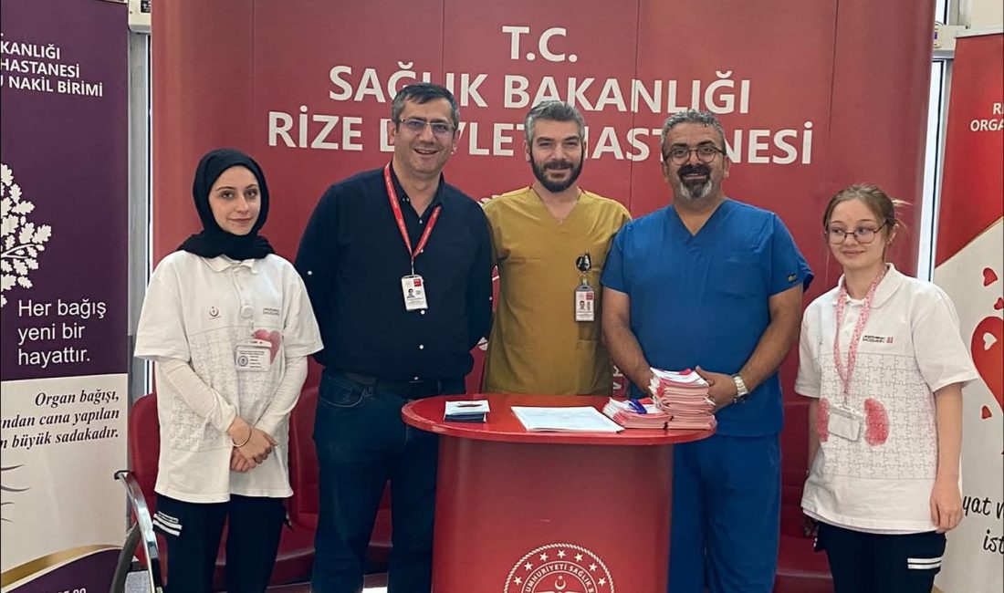 Rize’de Organ Bağışı Haftası Kapsamında Rize İl Sağlık Müdürlüğü koordinesinde