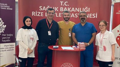 Rize’de Organ Bağışı Haftası Kapsamında Rize İl Sağlık Müdürlüğü koordinesinde