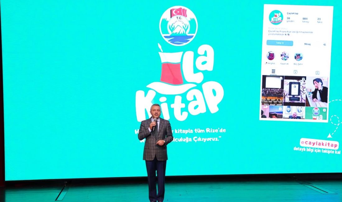 Çayla Kitap” Projesi, ikinci yılında da gençlerle buluşmaya devam ediyor.