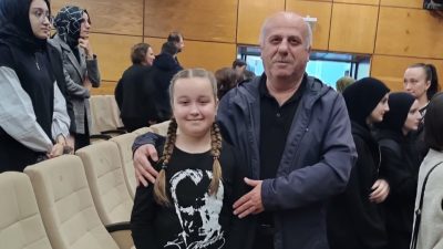 TOBB İlkokulu 4/B sınıfı öğrencisi Leyla Şişman, 10 Kasım Atatürk’ü