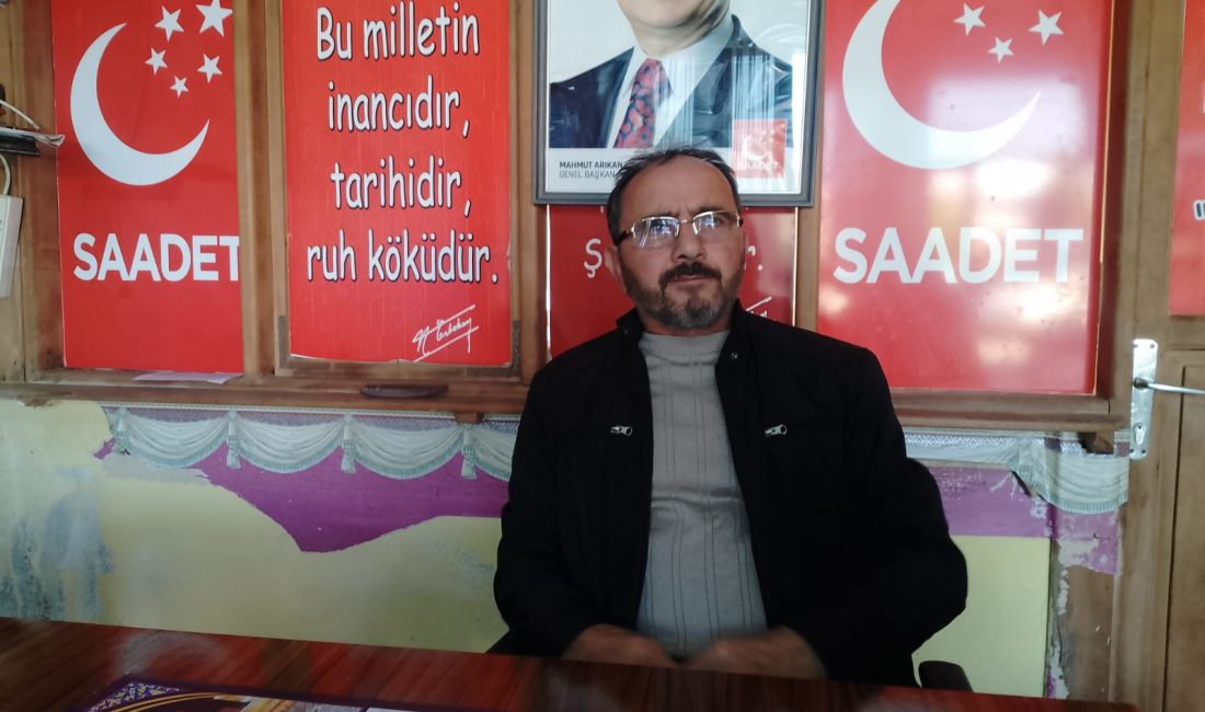 Saadet Partisi İyidere İlçe Başkanı M. Aydın Kartal, partisinin yeni
