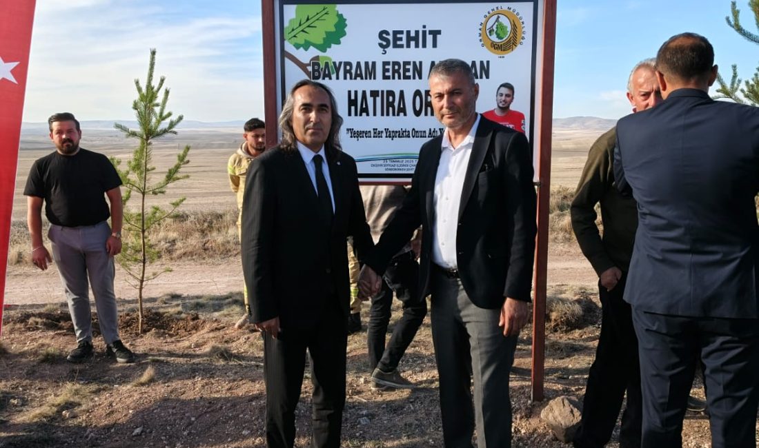 Gelecek Partisi Yozgat İl Başkanı Ömer Aydoğmuş, Eskişehir Seyitgazi orman