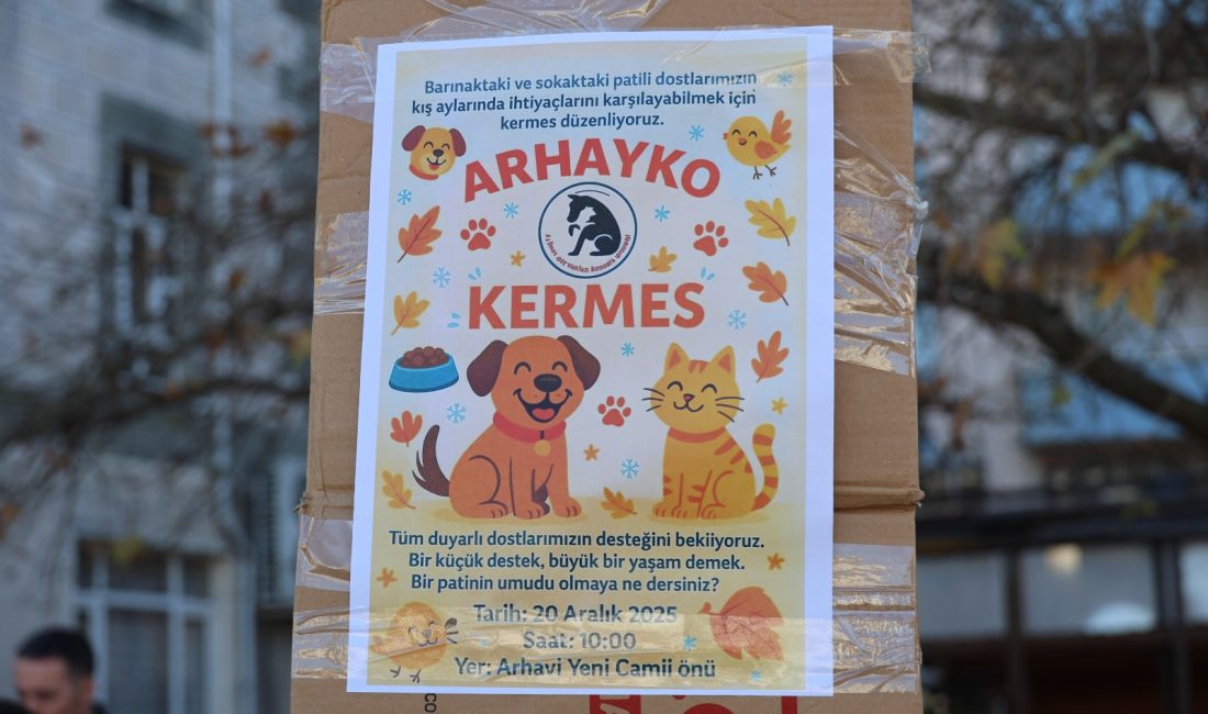 Arhavi Hayvanları Koruma Derneği (ARHAYKO) tarafından sokak hayvanları yararına yardım