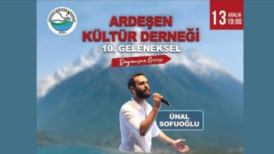 Ankara Ardeşen Kültür Derneği, 13 Aralık’ta düzenlenecek olan Ardeşen Gecesi
