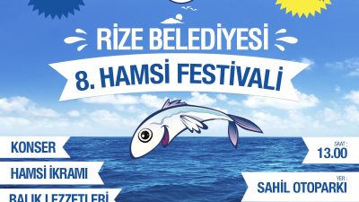  Rize Belediyesi tarafından geleneksel hale getirilen 8. Hamsi Festivali,
