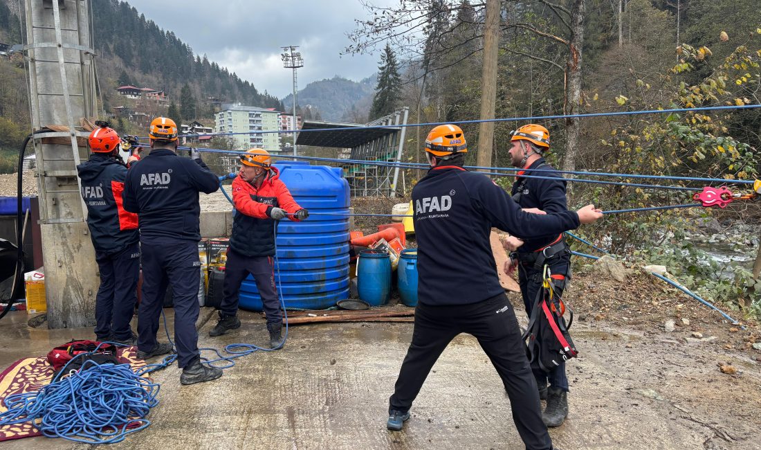 İlimizde Afet Farkındalığı ve Müdahale Kapasitesinin artırılması amacıyla Çamlıhemşin ilçesinde,