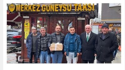 Rize Belediye Başkanı Rahmi Metin’in kent genelindeki taksi duraklarına gönderdiği