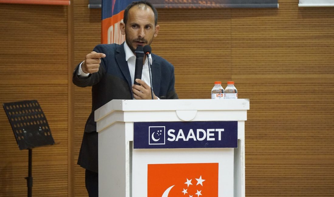 Saadet Partisi Kocasinan İlçe Başkanı Selçuk Onat, gençlerin artan gelecek