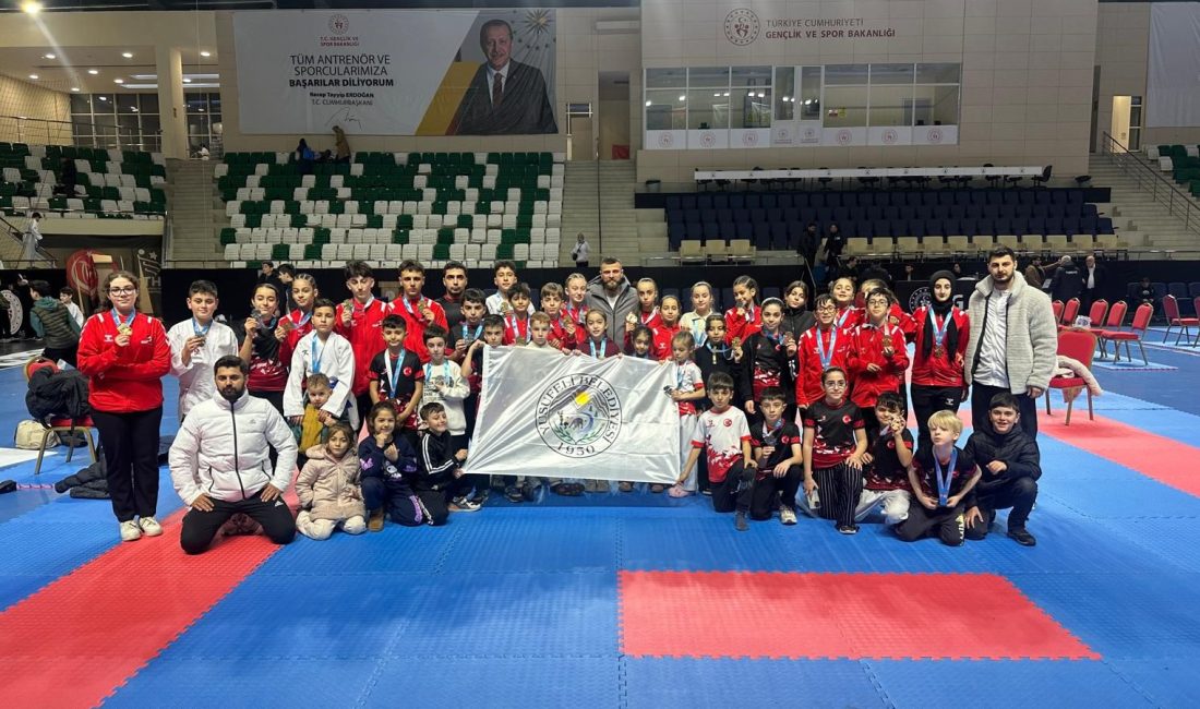Giresun’da düzenlenen Spor Toto Yıldızlar Karate Ligi Mehmet Karaaslan Etabı’na