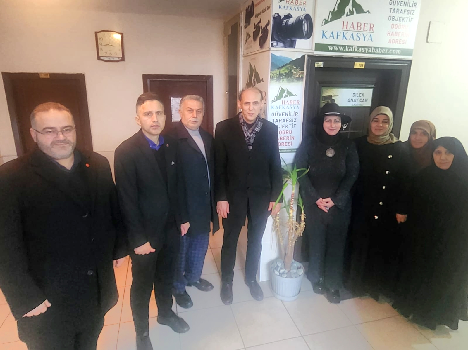 Saadet Partisi Rize İl Başkanı Av. Muhammet Kaçar ve yönetim,i