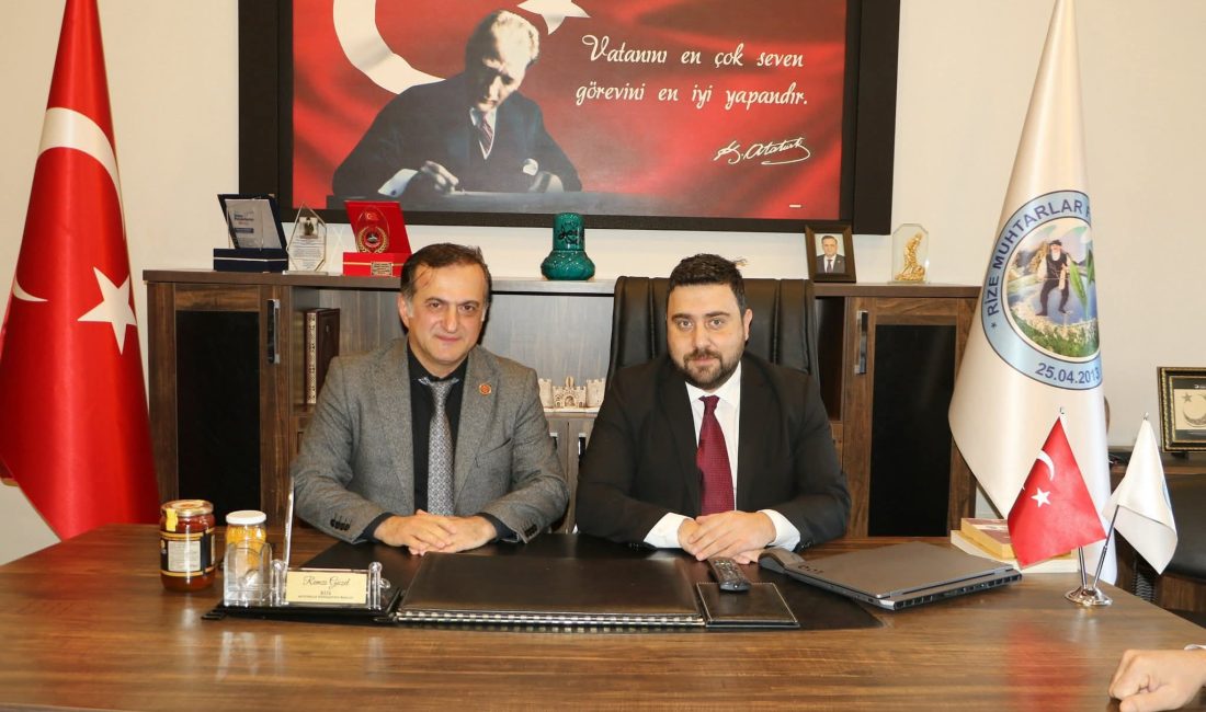 Rize İl Genel Meclisi Başkanı Ali İmran Büyük ve beraberindeki