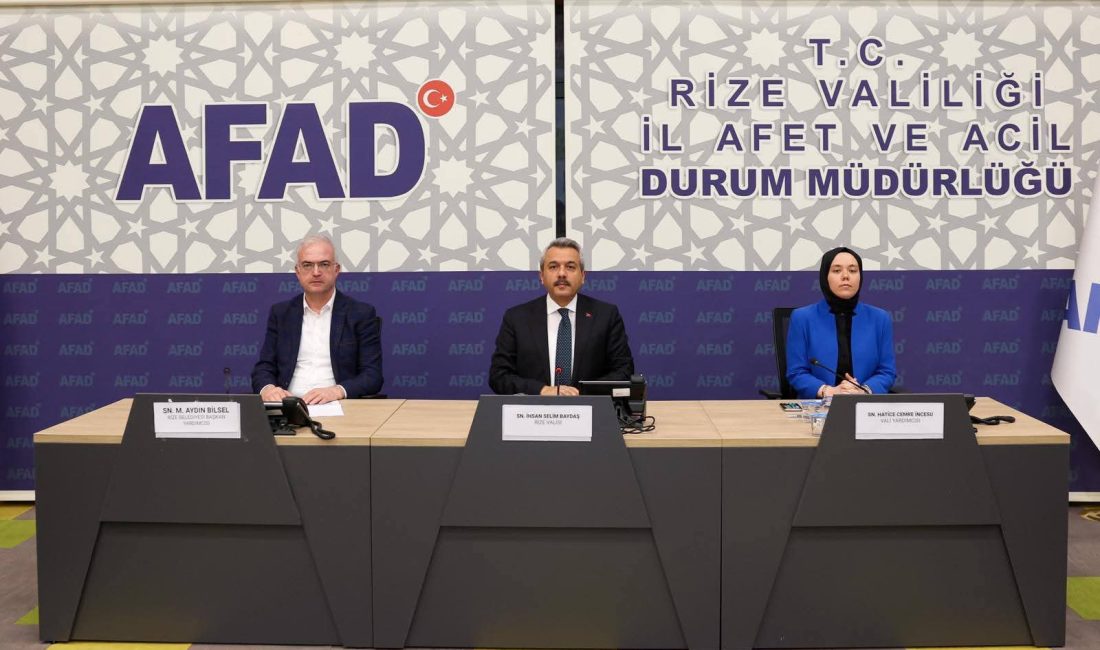 Rize İli 2026 yılı I. Dönem İl Koordinasyon Kurulu Toplantısı,