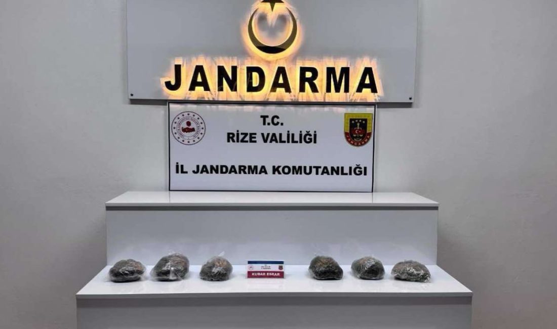 Rize İl Jandarma Komutanlığı ekiplerince uyuşturucu ve uyarıcı maddelerle mücadele