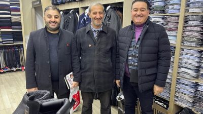 Saadet Partisi Rize Merkez İlçe Başkanı Mustafa Kalender ve beraberindeki