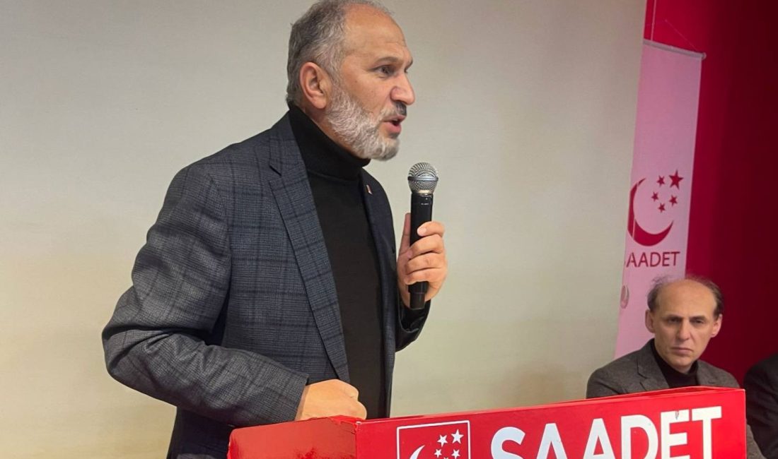 Saadet Partisi Rize İl Divan Toplantısı’nda konuşan Genel Merkez adına