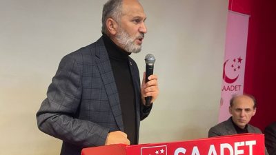 Saadet Partisi Rize İl Divan Toplantısı’nda konuşan Genel Merkez adına