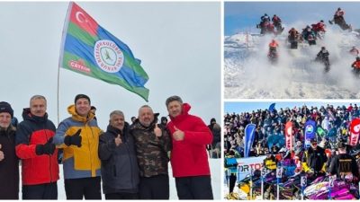 Güneysu Belediye Başkanı Rıfat Özer, Handüzü Yaylası’nda düzenlenen Dünya Kar