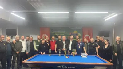 Rize’de düzenlenen Yeşilay Kuzeydoğu Bölgesi 3 Bant Bilardo Şampiyonası 2026