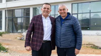 Fındıklı Belediyesi, Mersin Yenişehir Belediye Başkanı Abdullah Özyiğit ile bir